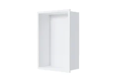 Bernstein Niche murale de douche, étagère encastrable douche acier inox - 30x20x10cm - NT203010X Blanc