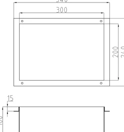 Bernstein Niche murale de douche, étagère encastrable douche acier inox sans cadre - 30x20x10cm - NT203010X Gun métal