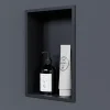 Bernstein Niche murale de douche, étagère encastrable douche acier inox - 30x20x10cm - NT203010X Noir* Niche De Salle De Bains
