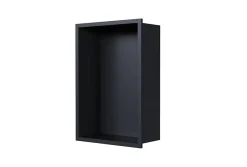 Bernstein Niche murale de douche, étagère encastrable douche acier inox - 30x20x10cm - NT203010X Noir* Niche De Salle De Bains