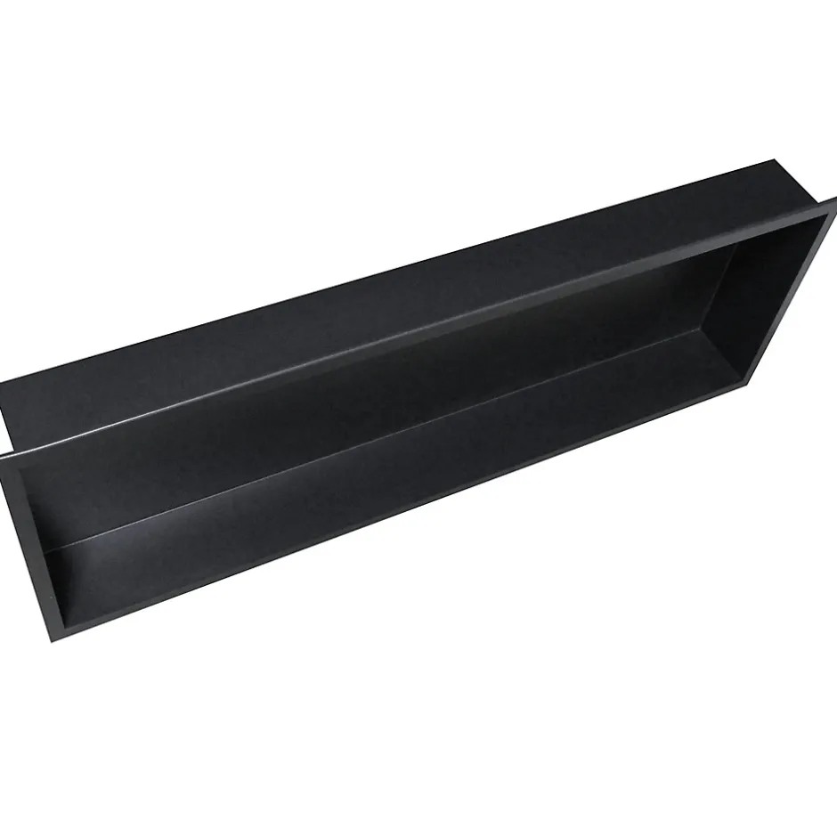 Bernstein Niche murale de douche, étagère encastrable douche acier inox - 90x30x10cm - BS903010 Noir* Niche De Salle De Bains