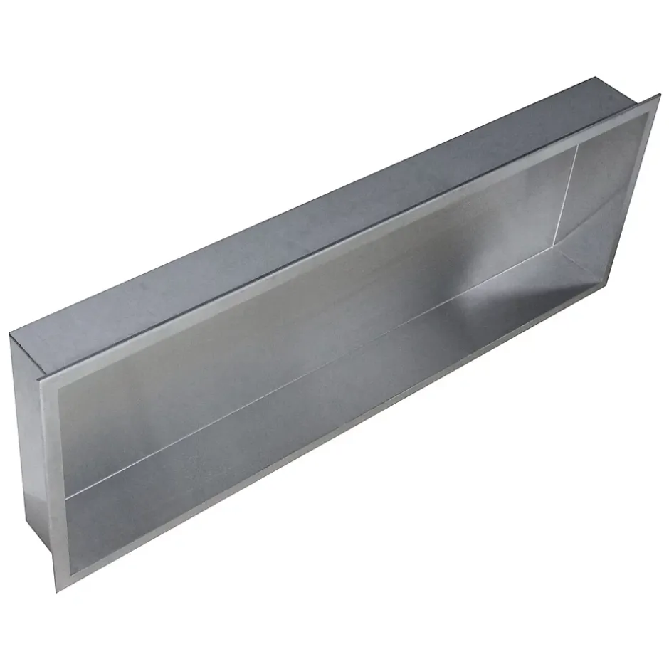 Bernstein Niche murale de douche, étagère encastrable douche acier inox - 90x30x10cm - BS903010 Acier brossé* Niche De Salle De Bains