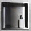 Bernstein Niche murale de douche, étagère encastrable douche acier inox - 30x30x10cm - BS303010 Acier brossé
