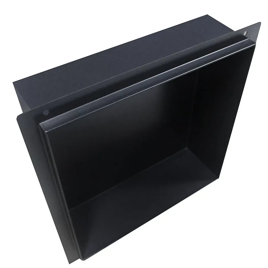 Bernstein Niche murale de douche, étagère encastrable douche acier inox, sans rebord - 30x30x10cm - BS303010 Noir* Niche De Salle De Bains