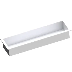 Bernstein Niche murale de douche, étagère encastrable douche acier inox - 15x60x10cm - BS156010 Blanc* Niche De Salle De Bains