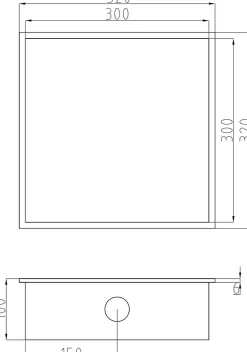 Bernstein Niche murale douche acier inox + Spot LED, étagère douche encastrable - 30x30x10cm (HxLxP) - Blanc, 1x Spot Blanc mat* Niche De Salle De Bains