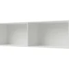 Bernstein Niche Murale Douche Blanche Fonte minérale étagère Rangement Douche Salle de Bain encastrable BA2520, H.25xP.20xL.90cm, Blanc mat