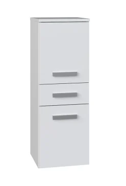 Autres NINA - Meuble salle de bain 2 portes + 1 tiroir - 30x30x85cm - Colonne basse rangement SDB* Meuble De Salle De Bains Faible Profondeur|Colonne De Salle De Bains