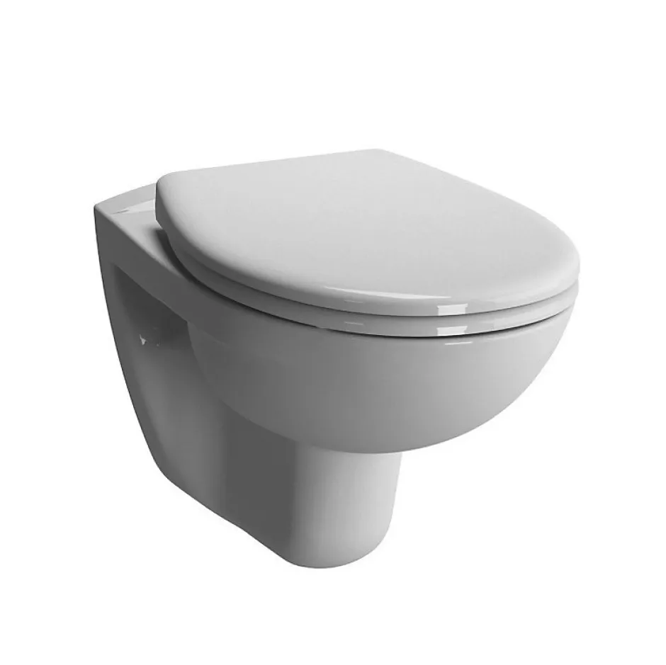 Vitra Normus WC suspendu sans bride avec abattant frein de chute, Blanc (7855-003-6169)* Wc Suspendu