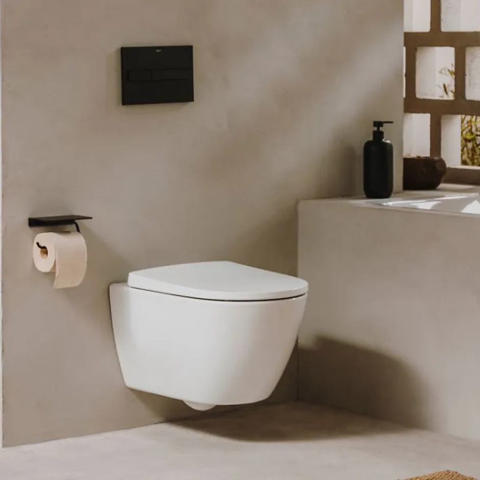 Roca Ona cuvette sans bride et fixations invisibles + abattant Soft Close (Onarimless)