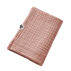 Altobuy OUREA - Serviette de Toilette 50x90cm Gaze de Coton Rose pêche* Serviette De Toilette