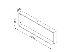 T-Bath Pack 3 supports porte-serviettes pour plan de toilette - blanc mat