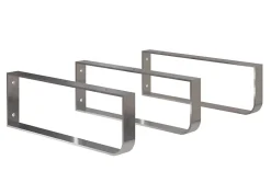 T-Bath Pack 3 supports porte-serviettes pour plan de toilette - chromé brillant* Plan De Travail Salle De Bains