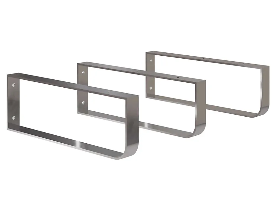 T-Bath Pack 3 supports porte-serviettes pour plan de toilette - chromé brillant* Plan De Travail Salle De Bains