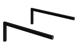 T-Bath Pack 2 supports équerres pour plan de toilette - noir mat* Plan De Travail Salle De Bains