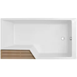 Jacob Delafon Pack baignoire bain douche 160 x 90 Neo version droite + tablier de baignoire en angle* Baignoire Droite