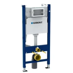 Geberit Pack Bâti-support + WC sans bride Roca Gap + Abattant slim, softclose + Plaque blanche (GAPGEB3)* Wc Suspendu