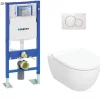 Geberit Pack complet WC UP320 + Cuvette ACANTO TurboFlush + Plaque Blanche* Wc Suspendu