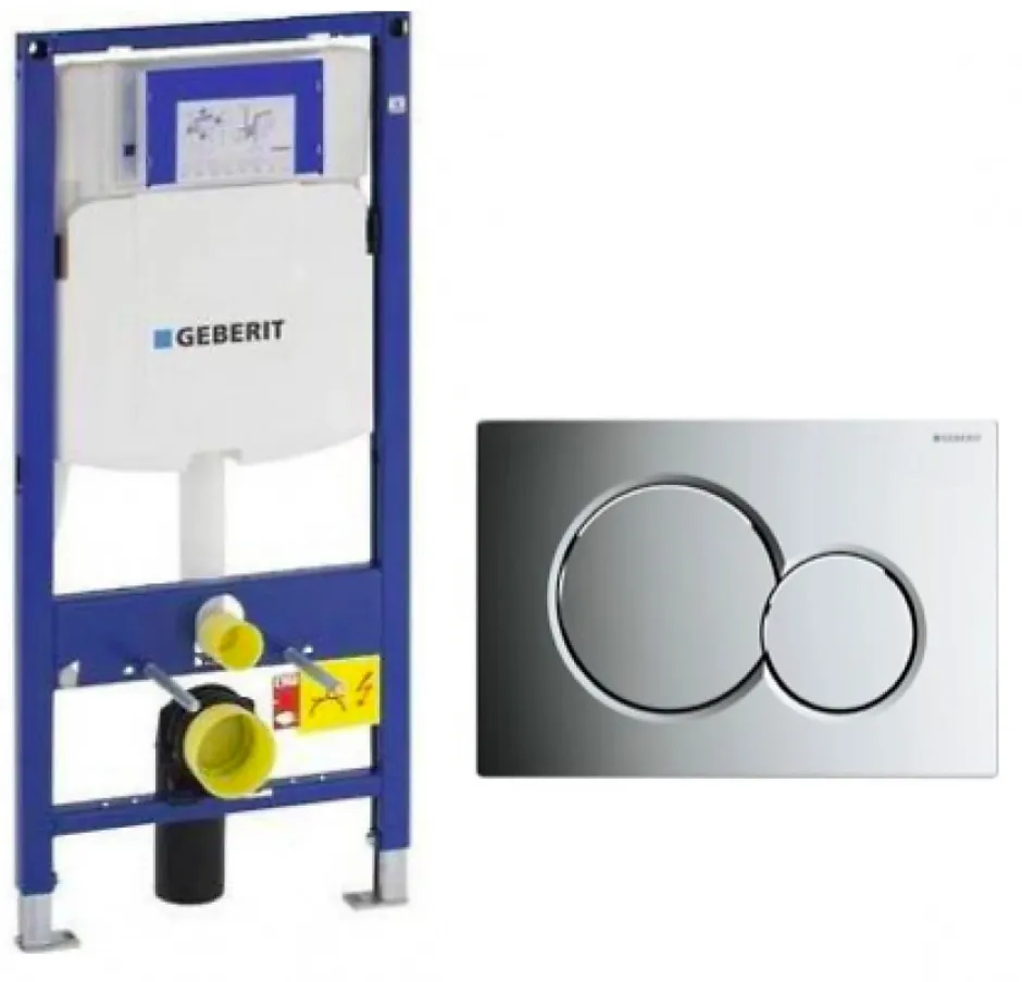 Geberit Pack DuoFix 320 + Plaque de Commande Sigma 01 Chrome (SETUP320-PRO2)