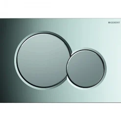 Geberit Pack UP320 + Cuvette sans bride KELOS Flush Gris Clair + Plaque Sigma Chromé Brillant