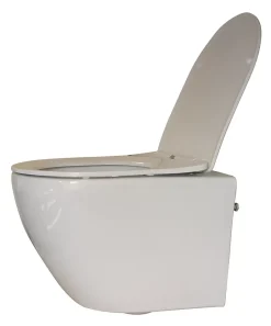Geberit Pack UP320 + Cuvette sans bride KELOS Flush Blanc + Plaque Sigma Chromé Mat