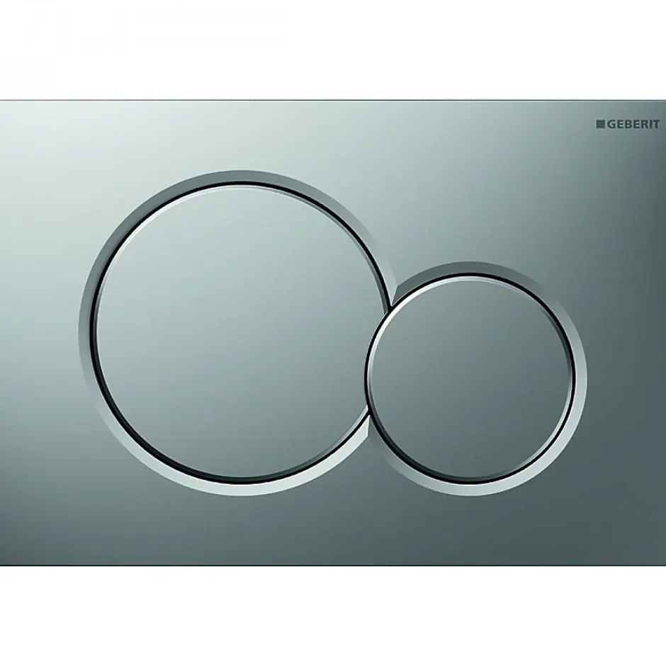Geberit Pack UP320 + Cuvette sans bride KELOS Flush Gris Foncé + Plaque Sigma Chromé Mat