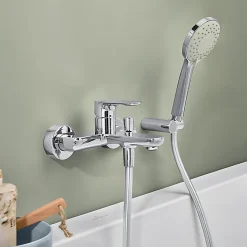 Villeroy & Boch Pack mitigeur baignoire mécanique VILLEROY ET BOCH O novo Chrome avec ensemble