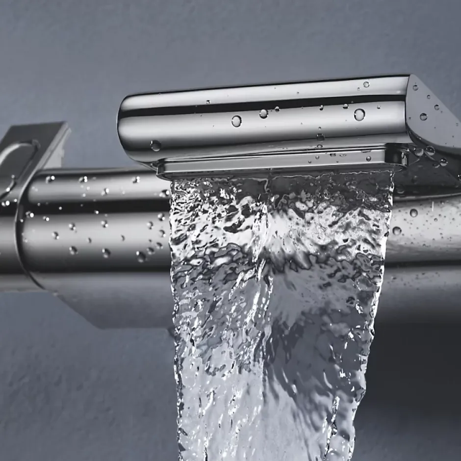 Grohe Pack mitigeur bain thermostatique Grohtherm 2000 + Douchette 2 jets Vitalio Comfort 110 + Flexible