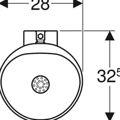 Geberit Pack urinoir pour effet d'eau AUBAGNE 2 en céramique - - 08363900000300