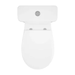 GoodHome Pack WC à poser sans bord avec abattant déclipsable et frein de chute, sortie horizontale, NF, Tasi