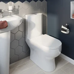GoodHome Pack WC à poser sans bride sortie horizontale ou verticale Cavally