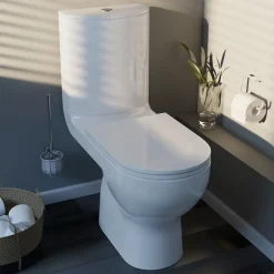 GoodHome Pack WC à poser sans bride avec sortie horizontale Cavally NF