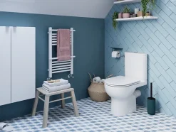 GoodHome Pack WC à poser sans bride vortex avec abattant déclipsable et frein de chute, sortie horizontale, Cavally* Wc À Poser