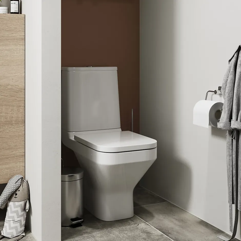 GoodHome Pack WC à poser sans bride avec sortie horizontale Teesta* Wc À Poser