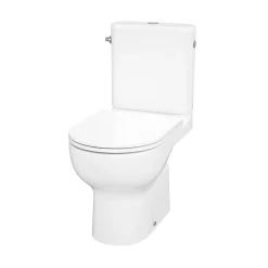 GoodHome Pack WC à poser sans bride vortex avec abattant déclipsable et frein de chute, sortie verticale, Cavally* Wc À Poser