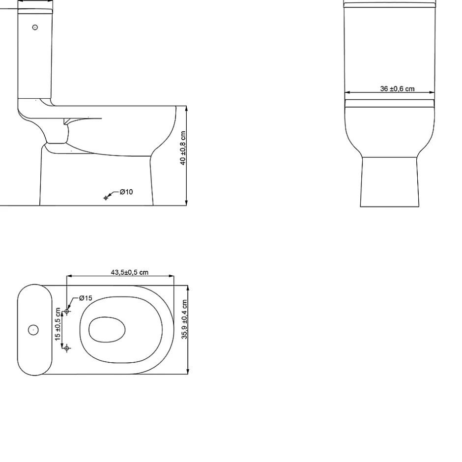 GoodHome Pack WC à poser sans bride vortex avec abattant déclipsable et frein de chute, sortie verticale, Cavally* Wc À Poser
