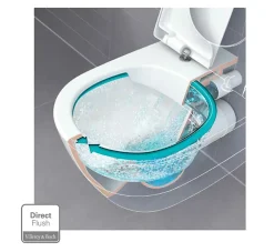 Villeroy & Boch Pack WC à poser sans bride sortie horizontale Direct Flush NF* Wc À Poser
