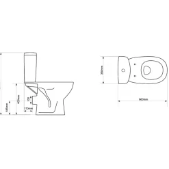 Planète Bain Pack WC à poser sortie horizontale NF avec bride - Sonia* Wc À Poser