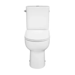 GoodHome Pack WC à poser sur-élevé sans bride vortex avec abattant déclipsable et frein de chute, sortie horizontale, Cavally* Wc À Poser