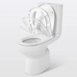 GoodHome Pack WC à poser surélevé sans bride avec sortie horizontale Cavally