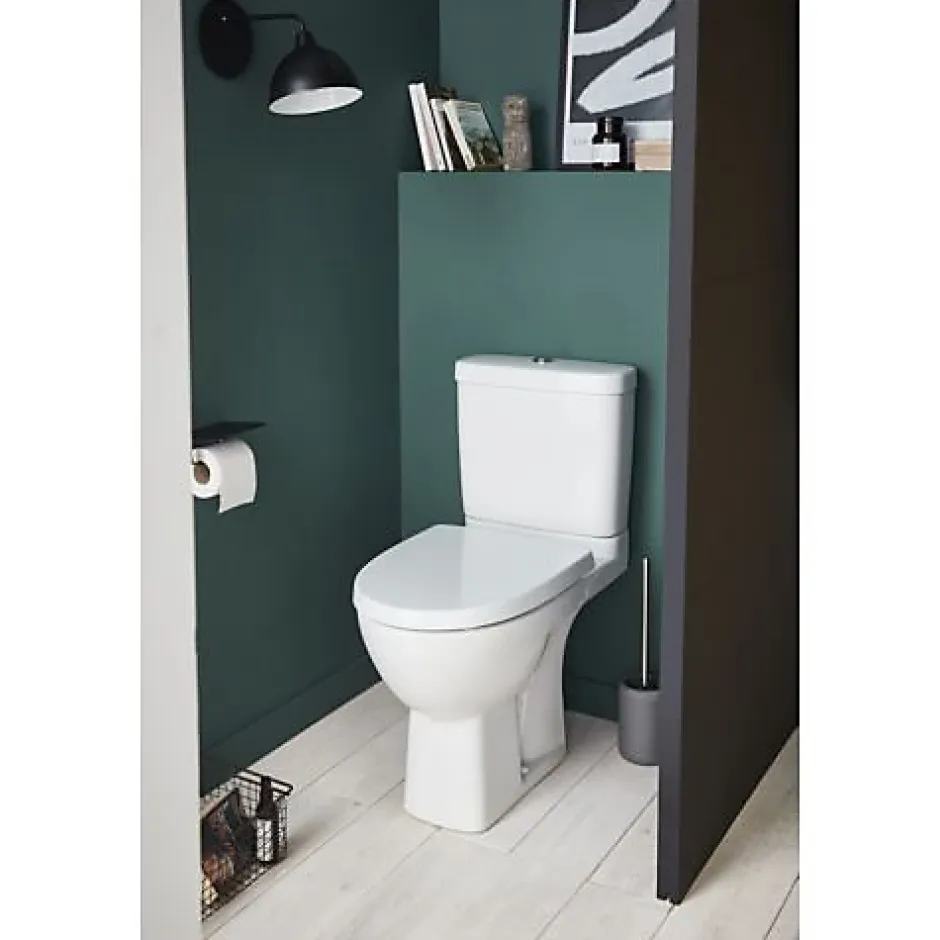 Jacob Delafon Pack WC au sol sans bride ODÉON UP sortie horizontale blanc - - E22769-00