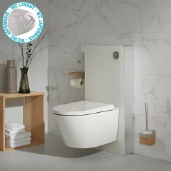 Planète Bain Pack wc avec cuvette lavante - Façade blanche -Wc japonais