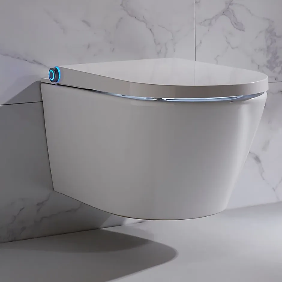 Planète Bain Pack wc avec cuvette lavante - Façade en verre noir-Wc japonais* Wc Japonais