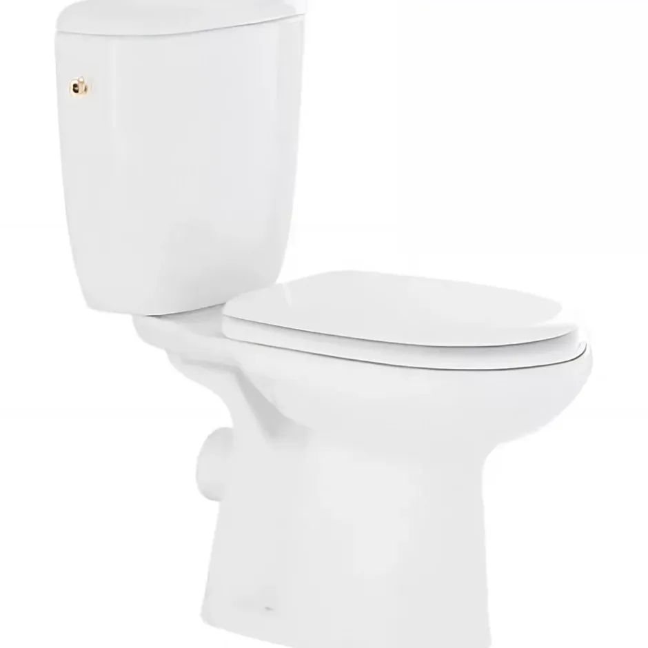 Sanindusa Pack WC Aveiro évacuation arrière alimentation chasse d'eau par dessous blanc