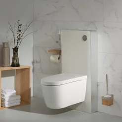 Planète Bain Pack WC Bati support mural avec cuvette lavante - Façade blanche -Wc japonais - Tesa* Wc Japonais