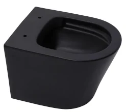Swiss Aqua Technologies Pack WC Bâti autoportant + WC Infinitio noir sans bride + Plaque chrome* Wc Suspendu