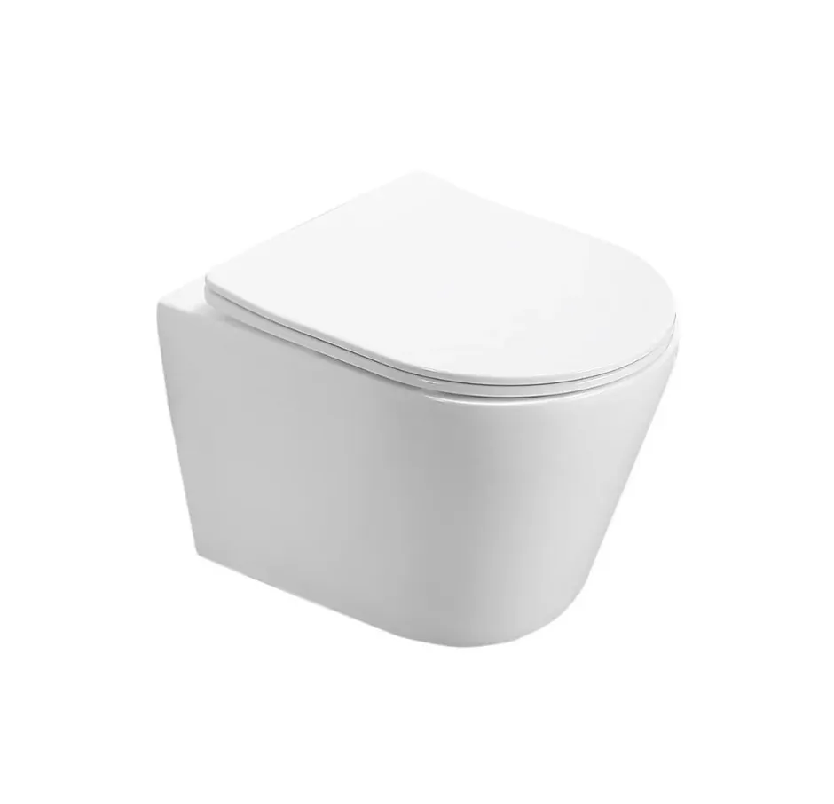 Swiss Aqua Technologies Pack WC Bâti autoportant + WC sans bride SAT Infinitio + Abattant softclose + Plaque Chrome mat + Set habillage* Wc Suspendu
