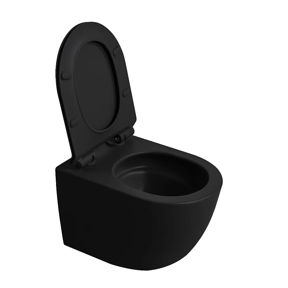 Swiss Aqua Technologies Pack WC bâti-support + WC suspendu sans bride Ceramia PixL avec abattant SoftClose + plaque (STCEPXBMT02-FR)* Wc Suspendu