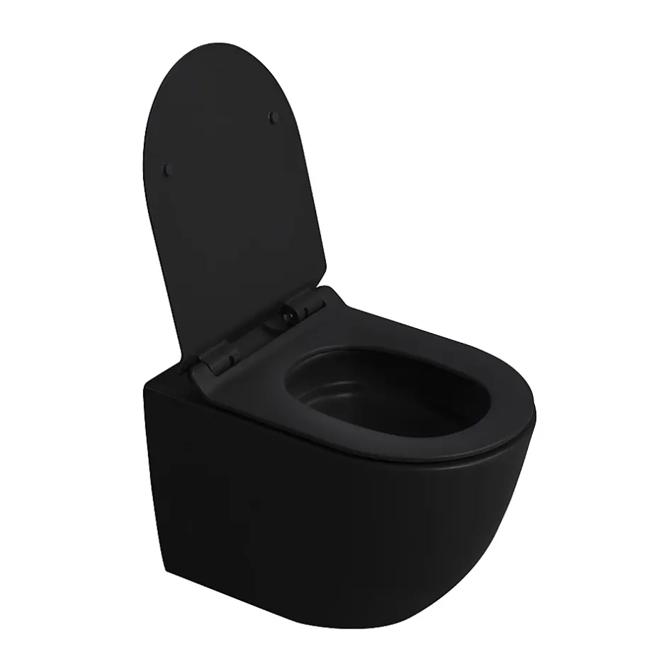 Swiss Aqua Technologies Pack WC bâti-support + WC suspendu sans bride Ceramia PixL avec abattant SoftClose + plaque (STCEPXBMT02-FR)* Wc Suspendu