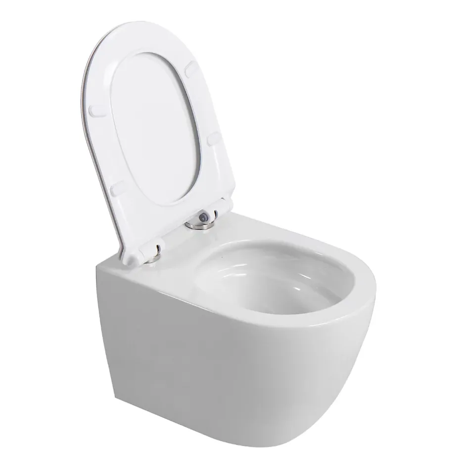 Roca Pack WC bâti-support + WC suspendu sans bride Ceramia PixL avec abattant SoftClose + plaque (ROCEPXWT05-FR)* Wc Suspendu